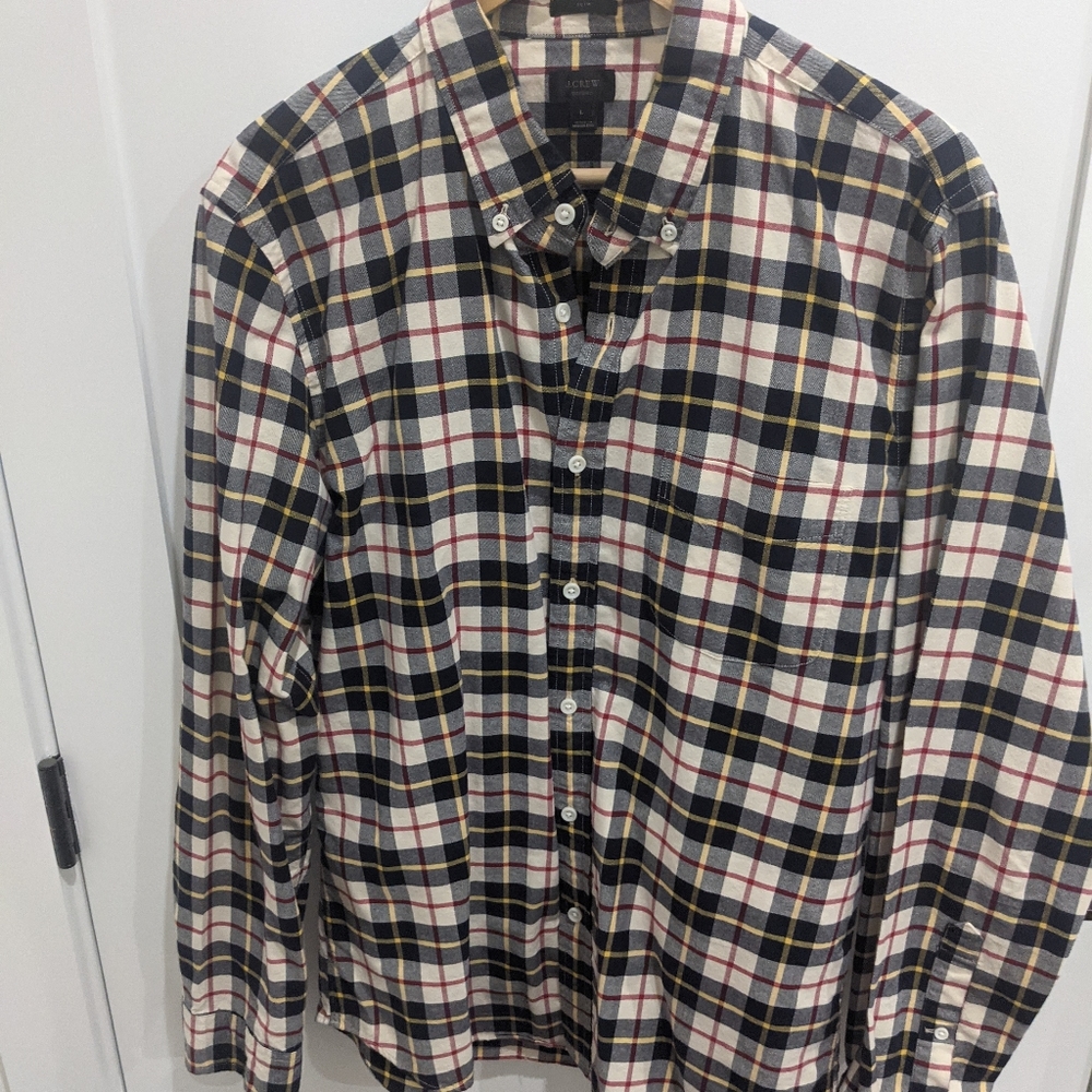 J Crew plaid checked shirt